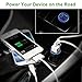 Car Charger, Quick Charger 2.0 Adapter, iClever-F 4.8A 30W 2-Port USB Car Charger for Apple Iphone 6s/6sP/6/6P/5s/5c/5, Ipad, Ipod, Samsung Galaxy S7/S6Edge, and More (4.8A Black)