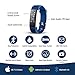 NOVETE Fitness Tracker, Bluetooth 4.0 Heart Rate Monitor Bracelet, IP67 Waterproof, Touch Screen, Smart Wristband, Pedometer Sports Activity Tracker Smart Watch for Android and iOS Smartphone