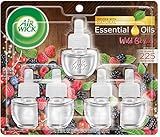 Air Wick plug in Scented Oil 5 Refills, Wild Berries, Holiday scent, Holiday spray, (5x0.67oz), Essential Oils, Air Freshener, Packaging May Vary