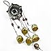yazi Pentágono Pavilion dinero dibujo Wind Chimes 5 campanas casa jardín Feng Shui Decoración