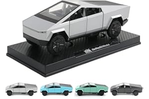 EROCK 1:32 Scale Toy Trucks Pickup Model Pull Back Pick-Up Truck with Sound and Light, Alloy Diecast Truck Toys for Kids Gift or Vehicles Model Collection Enthusiasts (1/32 Grey Pickup)