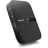 NewQ Filehub AC750 Travel Router: Portable Hard Drive SD Card Reader & Mini WiFi Range Extender for Travel | Wireless Access 