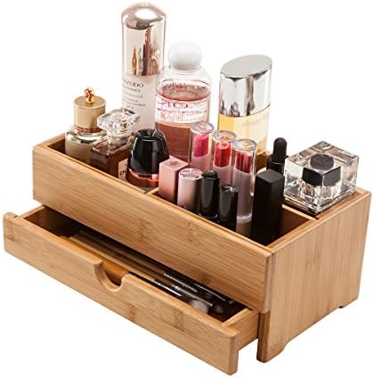 Gobam Makeup Storage Drawer Organizer Jewelry Skincare Organizer Cosmetic Box Drawer Divider For Lipstick And Morebamboo