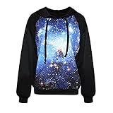 Voglee- Fashion Digital Print Autumn Winter Hooded Sweater