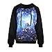 Voglee- Fashion Digital Print Autumn Winter Hooded Sweater