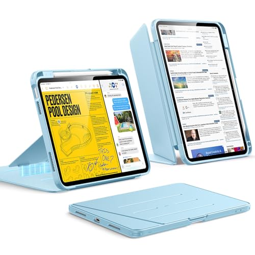 ESR Hülle für iPad 11. Generation, iPad (16) 11./10. Gen (2025/2022), Vertikale Standfunktion, Mehrere Betrachtungswinkel, Ultrastabile Hülle mit Stif