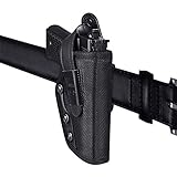 LATIT OWB Holster, Concealed Carry, Removable Thumb Strap, Right Handed Use Only, Outside The Waistband Belt Holster
