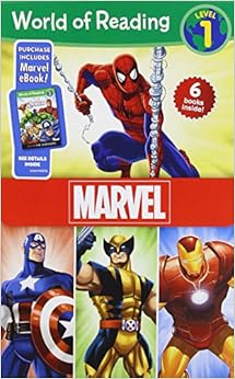 Amazon Com World Of Reading Marvel Boxed Set Level 1