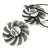 FD7010H12S 75mm VGA Video Card Dual Fan For Sapphire HD7850 HD6930 0.35A 40mm 4Pin Power Connector