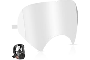 DAIRRR FUUU 50 Pack Peel Off Lens Cover Compatible for 3M Respirator Masks 6885, 6000, 6700, 6800, 6900 Series, Faceshield Cover Lens, Full Face Mask Protector 9.9" x 5.6", Respirator Face Shield Cover