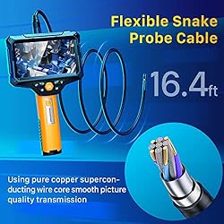 Triple Lens Borescope, FOXOLA Endoscope Camera with