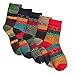 5 Pairs Womens Vintage Style Casual Warm Wool Crew Winter Socks by Chalier