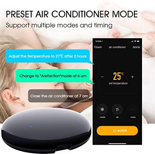 Lilon Tuya Smart WiFi Control remoto infrarrojo WiFi Infrarrojo Control Hub Tuya App Funciona con Google Assistant Alexa Siri