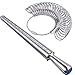 Chuangdi Ring Mandrel Sizer with Ring Gauges Sizer Finger Ring Sizer Measuring Tool
