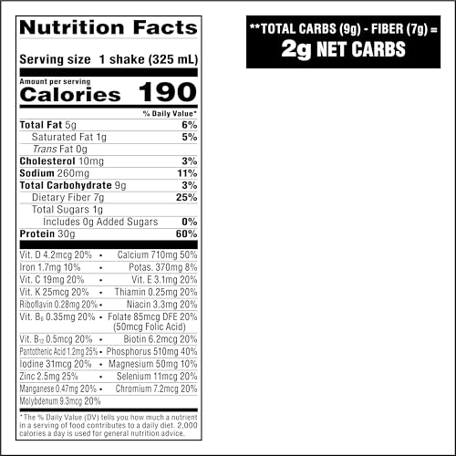 ATKINS STRONG HIGH PROTEIN SHAKE, CHOCOLATE PEANUT BUTTER, 30G PROTEIN, 7G PREBIOTIC FIBER, MUSCLE & GUT HEALTH SUPPORT COMPLEX, 4 COUNT