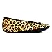 Nufoot Ballet Flats Women's Slippers, Travel Slippers, Yoga Socks, Indoor Shoes, Leopard Print, Large