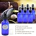 Pack of 6, 2 oz Cobalt Blue Glass Bottles with Black Fine Mist Sprayers by Mavogel, Including 2 Extra Black Fine Mist Sprayers, 2 Stainless Steel Mini Funnel, 1 Transfer Pipettes, 12 Bottle Labels