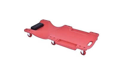 36/" Red Large Wheel Plastic Creeper Tool Lightweight Portable
