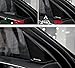 Deselen - LP-BS17S - 4 PCS Small Interior Decoration Metal Emblem Sticker for Mercedes Benz AMG Class C E ML/GLA/GLC