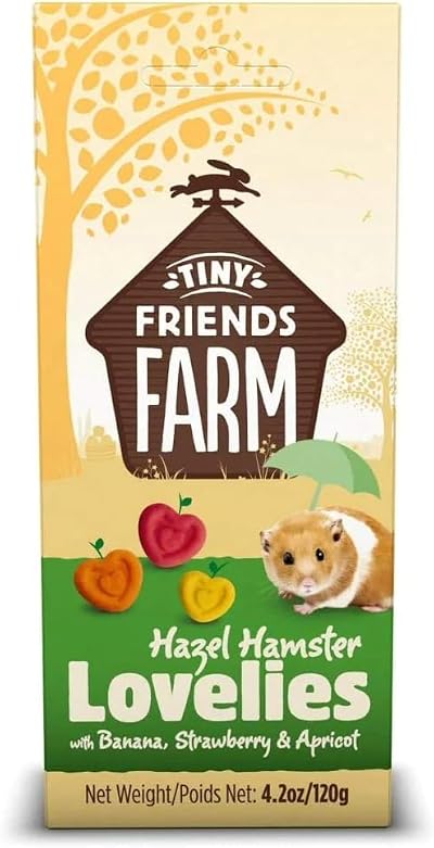 Supreme Tiny Friends Farm Lovelies Hamster Treats Banana Strawberry Apricot 4.2
