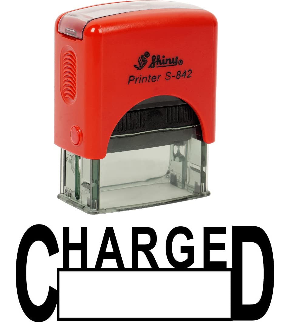 Printtoo Charged Self Inking Rubber Stamp Office Stationary Custom Shiny Stamp