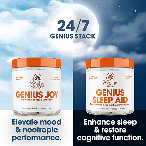 Genius Sleep AID Smart Sleeping Pills & Adrenal Fatigue Supplement