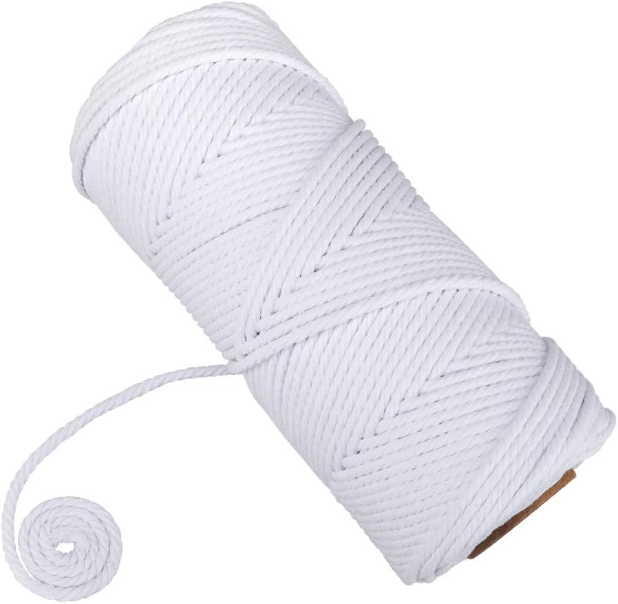 jijAcraft 4MM White Macrame Rope Cord - Image 5