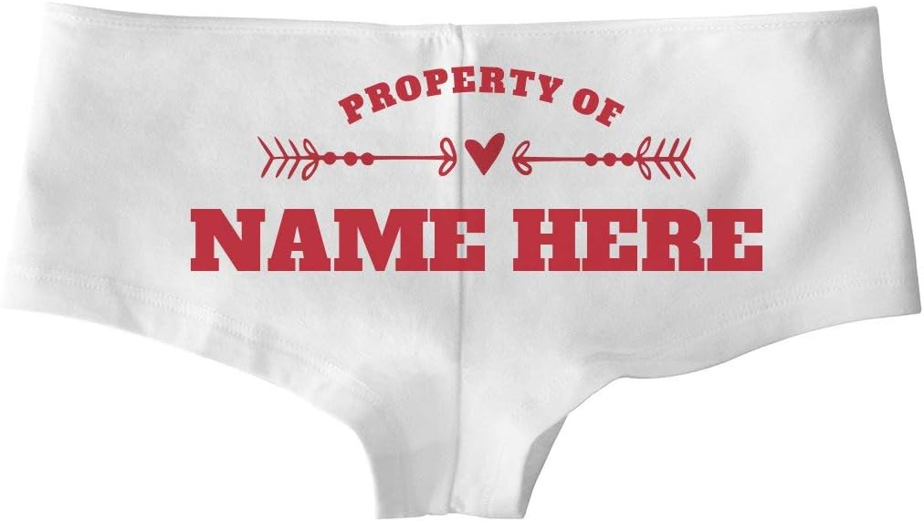 Property of Name Here Custom Undies: Low-Rise Cheeky Underwear