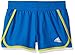 adidas Big Girls' Knit Short 3 Inseam, Shock Blue/Shock Slime, Large/14