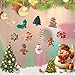 ShapeW Gingerbread Man 10-Piece Miniature Ornaments Set Christmas Tree Decorations and Ornaments (17)