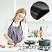 Keliiyo Stove Burner Covers Stove Counter Gap Cover - FDA Approved Burner Protectors & Stove Gap Filler Cover | Seals Spill Guard for Stove, Counter, Washer, Dryer, Heat Resistant & Easy Clean(Black)
