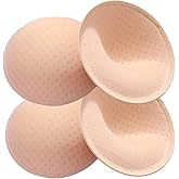 ONDY Bra Insert Pads 2 Pairs, Round Breast Enhancers,Invisible Bra Push Up Pad for Yoga Sports Bra