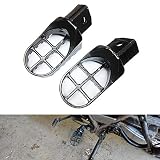 HTTMT MT216-003- Gunmetal Black Motocross MX Dirt Bike Racing Foot Pegs Compatible with Yamaha BW80 DT50 PW50 PW80 RT100 RT180 TT225S TT225T TTR110 TTR90 TW200 WR200 250 500 XT225 250 350 YZ125 250