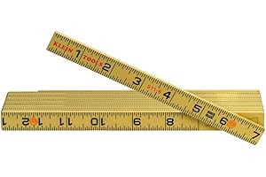 Klein Tools 911-6 Folding Ruler 6-Foot, Durable Fiberglass, Outside Reading