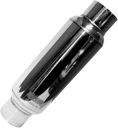 2-1//2 Round Polished Stainless Steel Muffler Kooks R250-14