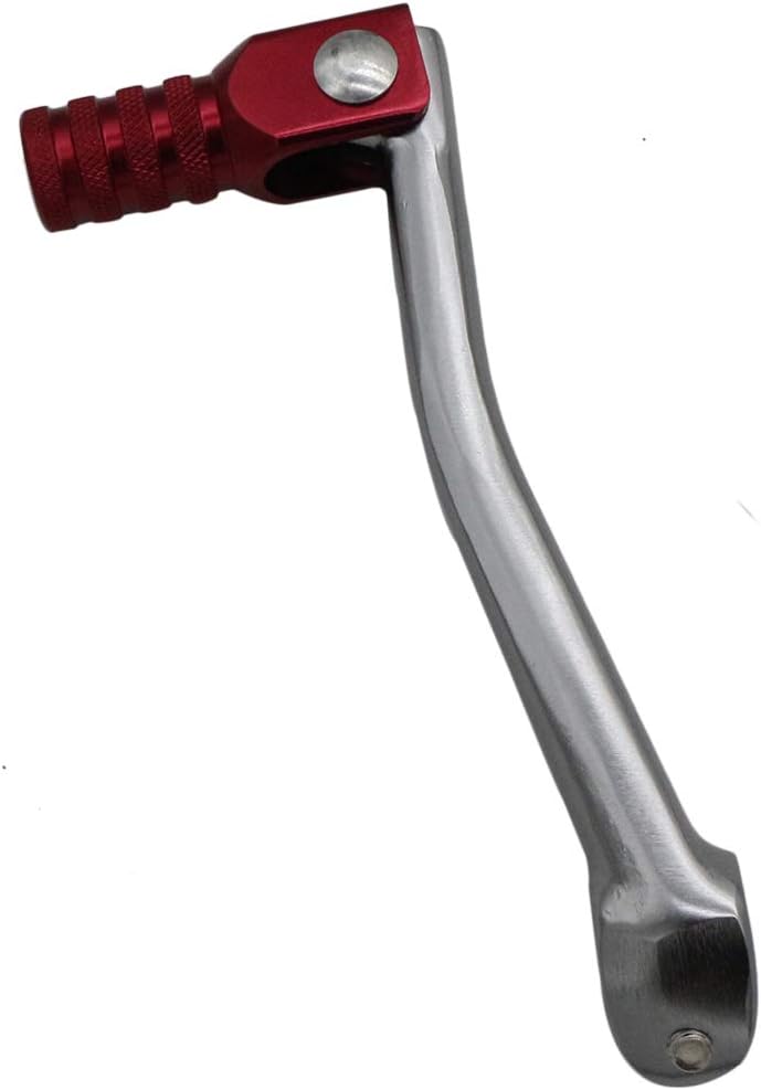OTOHANS AUTOMOTIVE CNC Aluminum 2" Folding Gear Shifter Shift Lever for Honda XR50 CRF50 XR CRF 50cc 70cc 90cc 110cc 125cc Dirt Pit Bike (Red Gray): Automotive