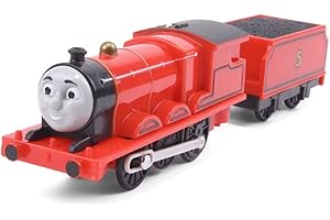 Flmenunu Motorized Train Engine Battery-Powered Toy Set, Toddlers Train Toys for Age 3 4 5 6 7 8 Kids Boys Girls (E James)