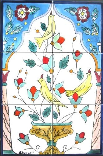 Amazon Com Decorative Ceramic Tiles Hand Painted Mosaic Murals