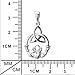 Sterling Silver Celtic Love by Kelly Hands Holding Crown Heart Claddagh Pendant Necklace, 18