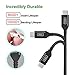 【2 Pack】 INIU Micro USB Cable Android 2.4A Quick Charging Aluminium Alloy Nylon Braided 3.3ft Tangle-Free USB Data Charger Cable with Organizing Strap for Samsung HTC Motorola Mobile Phone Power Bank