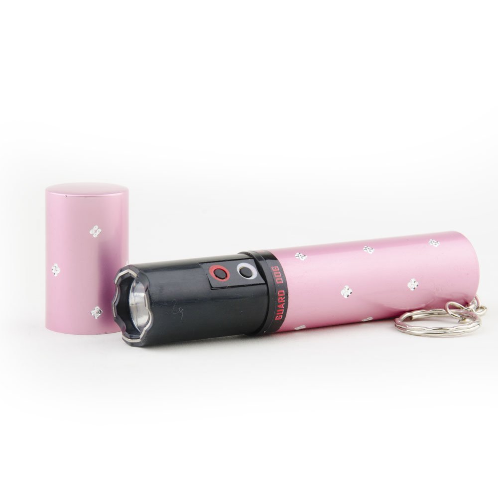 Guard Dog Security Electra Concealed Lipstick Stun Gun with Flashlight, 100-Lumen (Pink)