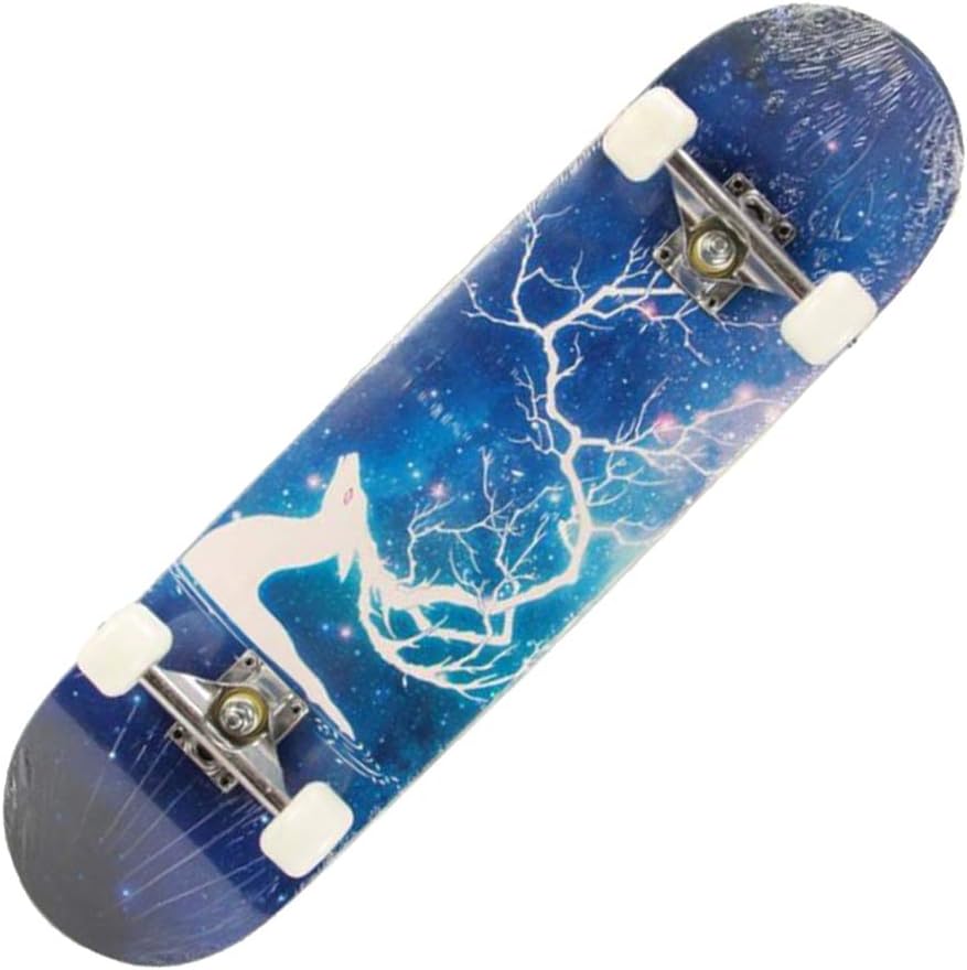 Sumeber Skateboard Adult Tricks Skate Board for Beginner Birthday Gift Skateboards for Teens Kids Adults, Fantasy Elk - Image 3