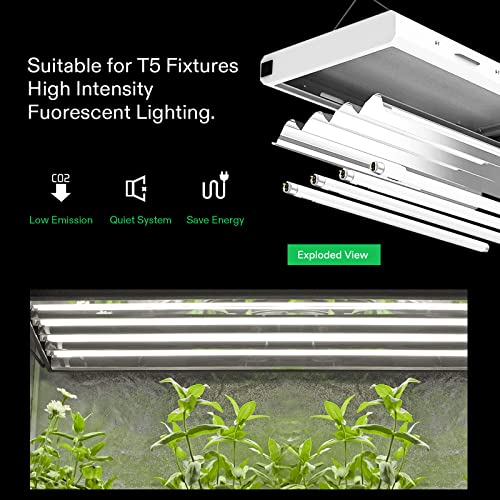 VIVOSUN T5 Grow Light Bulbs 54W 6500K HO Fluorescent Tubes Light Bulbs