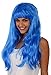 Kangaroo Costume Wigs - Glamorous Blue Wig with Bangs