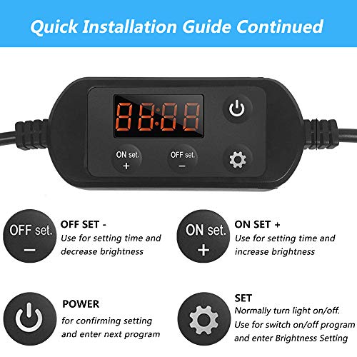 MingDak Digital Aquarium Ramp Timer - Programmable 24-Hour Dimmer and LED Light Timer for Aquarium,Dimmable Fish Tank Light,Plant Light,Marine Light,Coral Reef Light with 2.1mm/2.5mm DC Connections