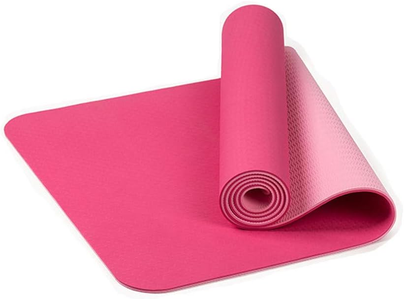 UKSY Non Slip Yoga Mat Yoga Mat TPE Eco Friendly Non Slip Fitness Exercise Mat (183 X 61 X 0.6 cm),Foldable Best Travel Outdoor Mat