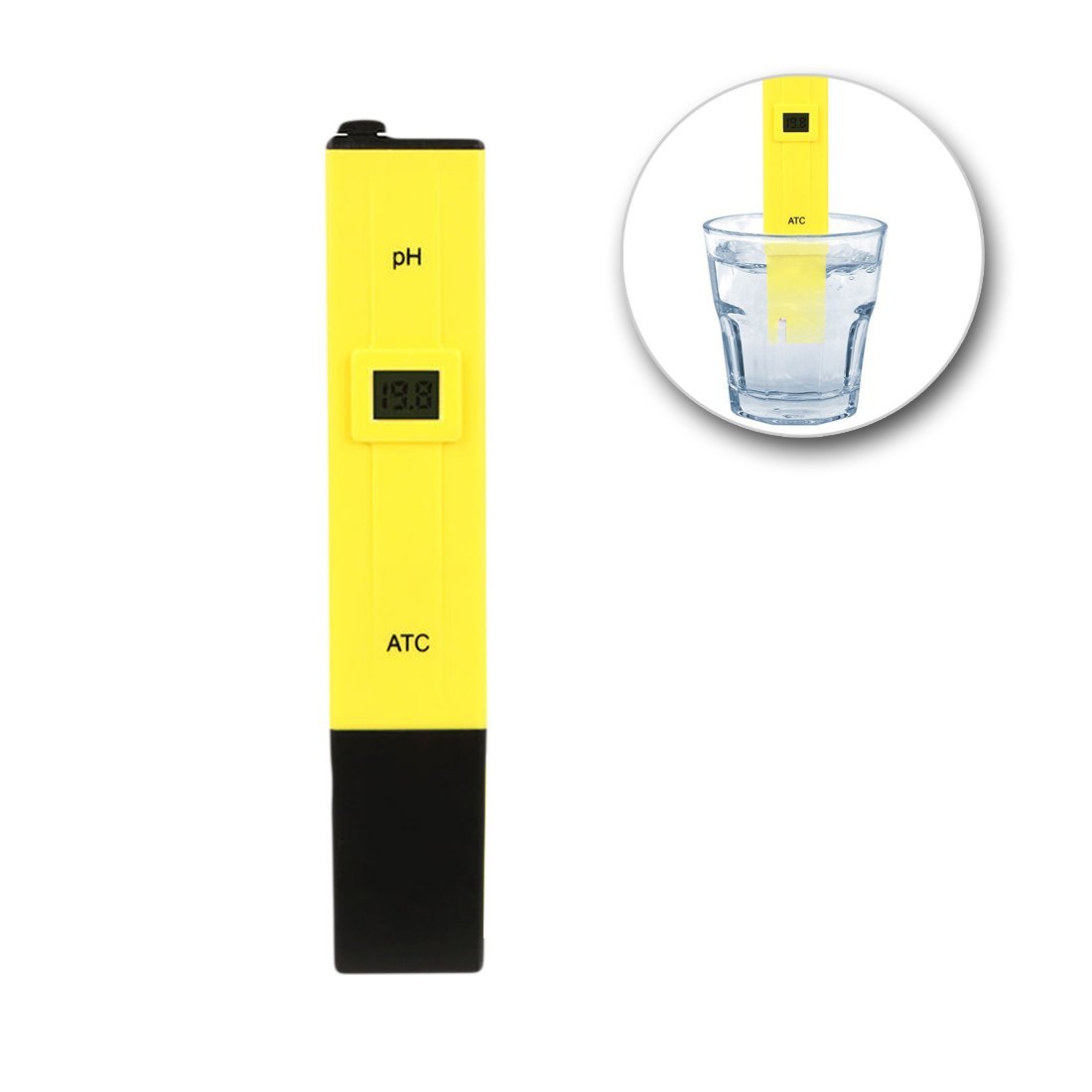Digital PH Meter Aquarium Yellow PH Meter 0.01 Resolution Pocket Size