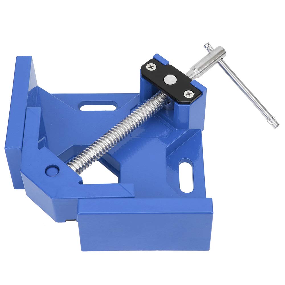 Adjustable Corner Clamp, Right Angle Clamp with Swing Jaw T-Handle, Aluminium Alloy 90 Degree for Woodworking Welding Framing Drilling Projects