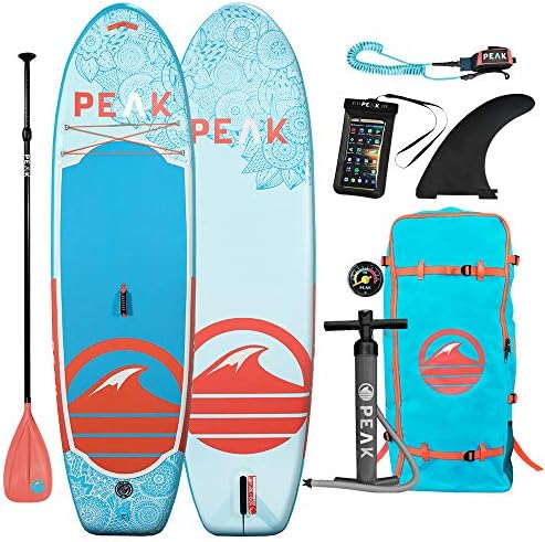 PEAK Paddle Boards Yoga Fitness Inflatable Stand up Paddle Board Package