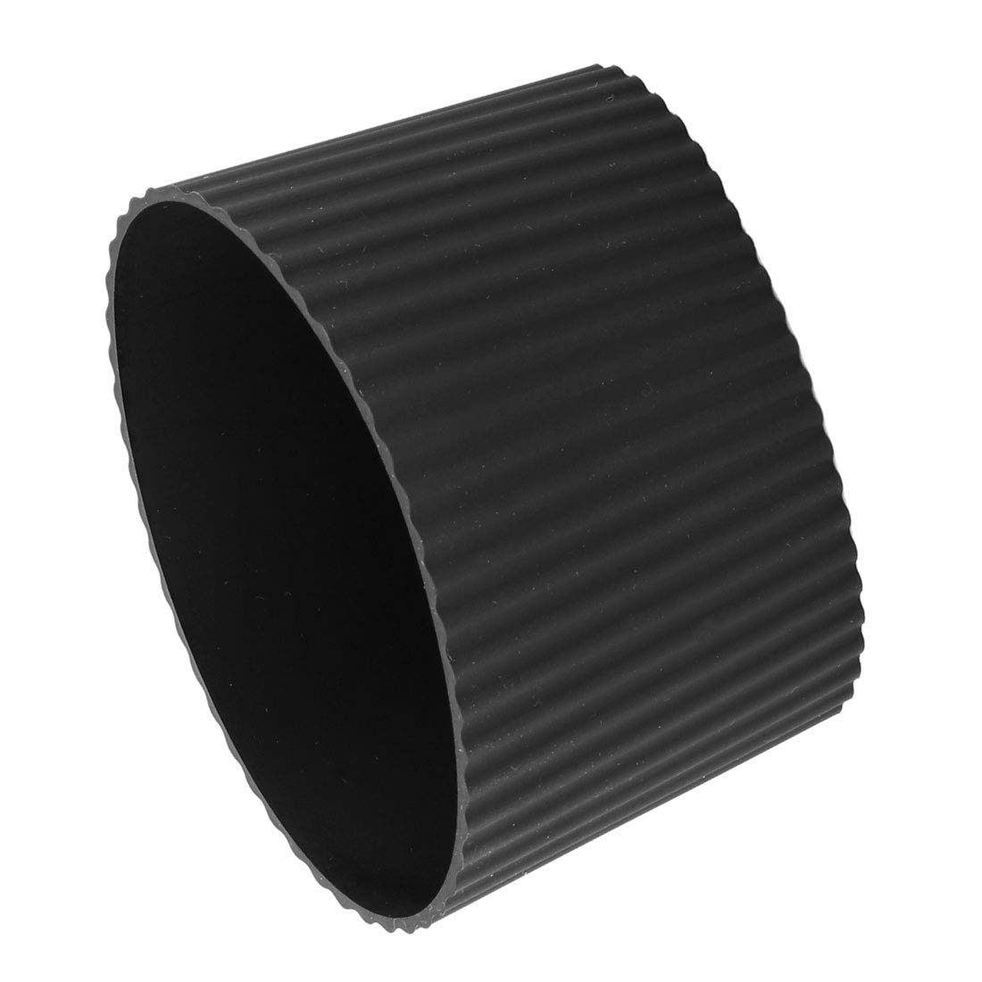 sourcingmap Silicone Anti-Slip Glass Bottle Mug Cone Cup Sleeve Protective Lid Black